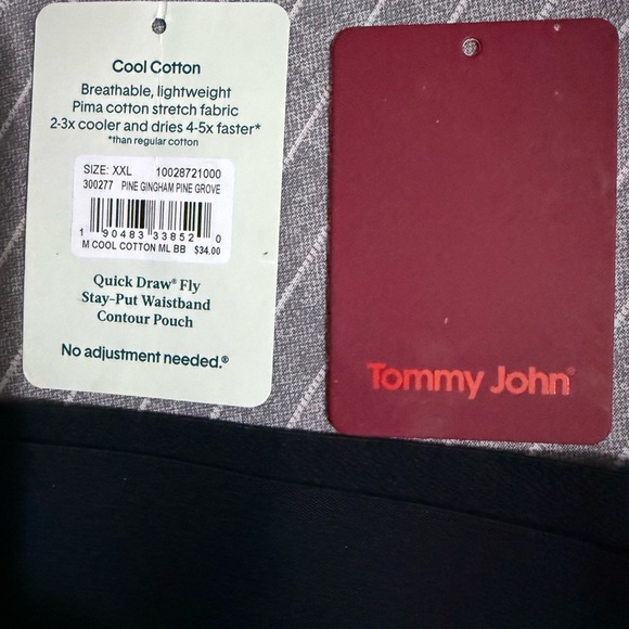 NWT Tommy John Men's Black and Green Boxer Briefs - Picture 5 of 10